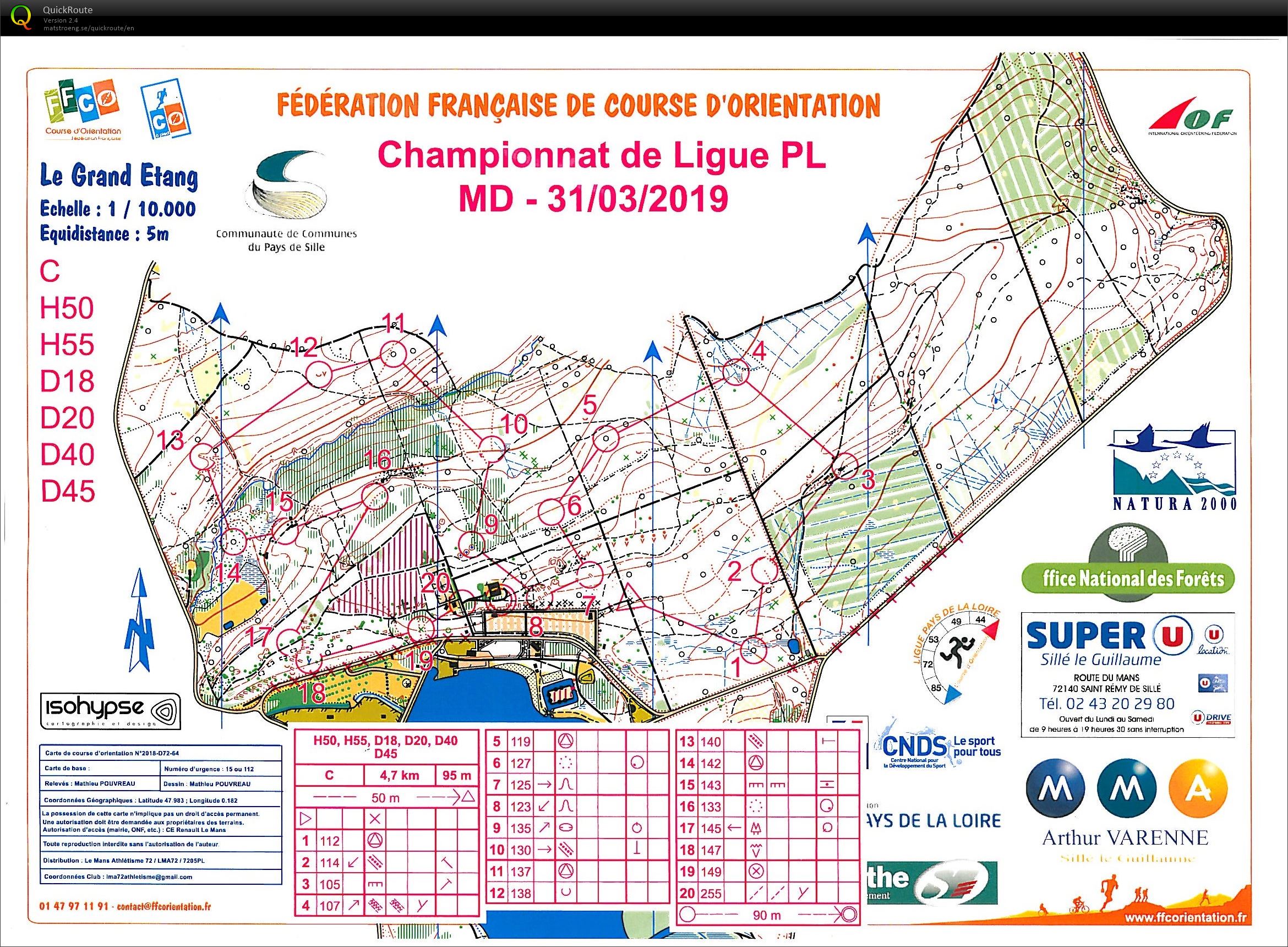Chp Ligue MD pays de Loire (31-03-2019)